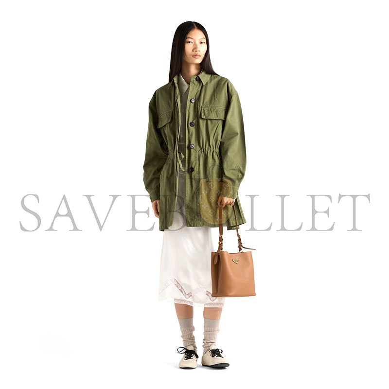 Pra*a medium leather bag 1be080 (22.5*21.5*13cm)